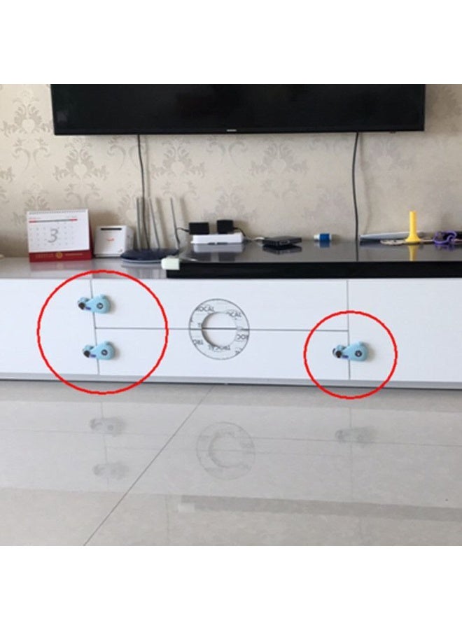 قفل أمان يمنع الأطفال من الوصول إلى أماكن خطرة مثل الأدراج و الخزائن على شكل حوت مع زر - Image 3